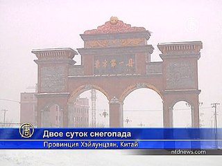 В Китае двое суток шел снег, отменены авиарейсы