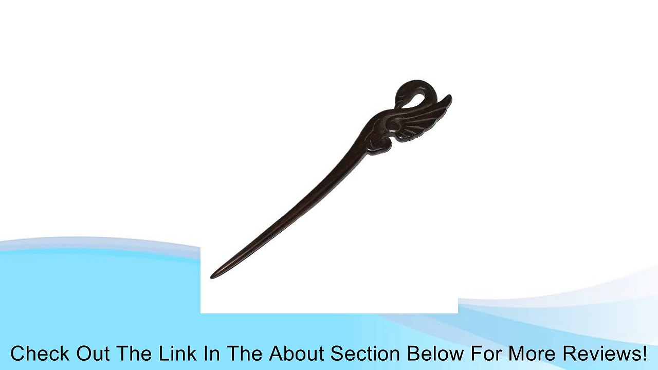 Swan Handmade Carved Wood Hair Stick Review