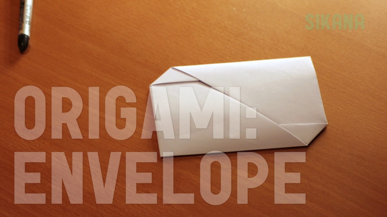 Origami: How to Make a Paper Envelope