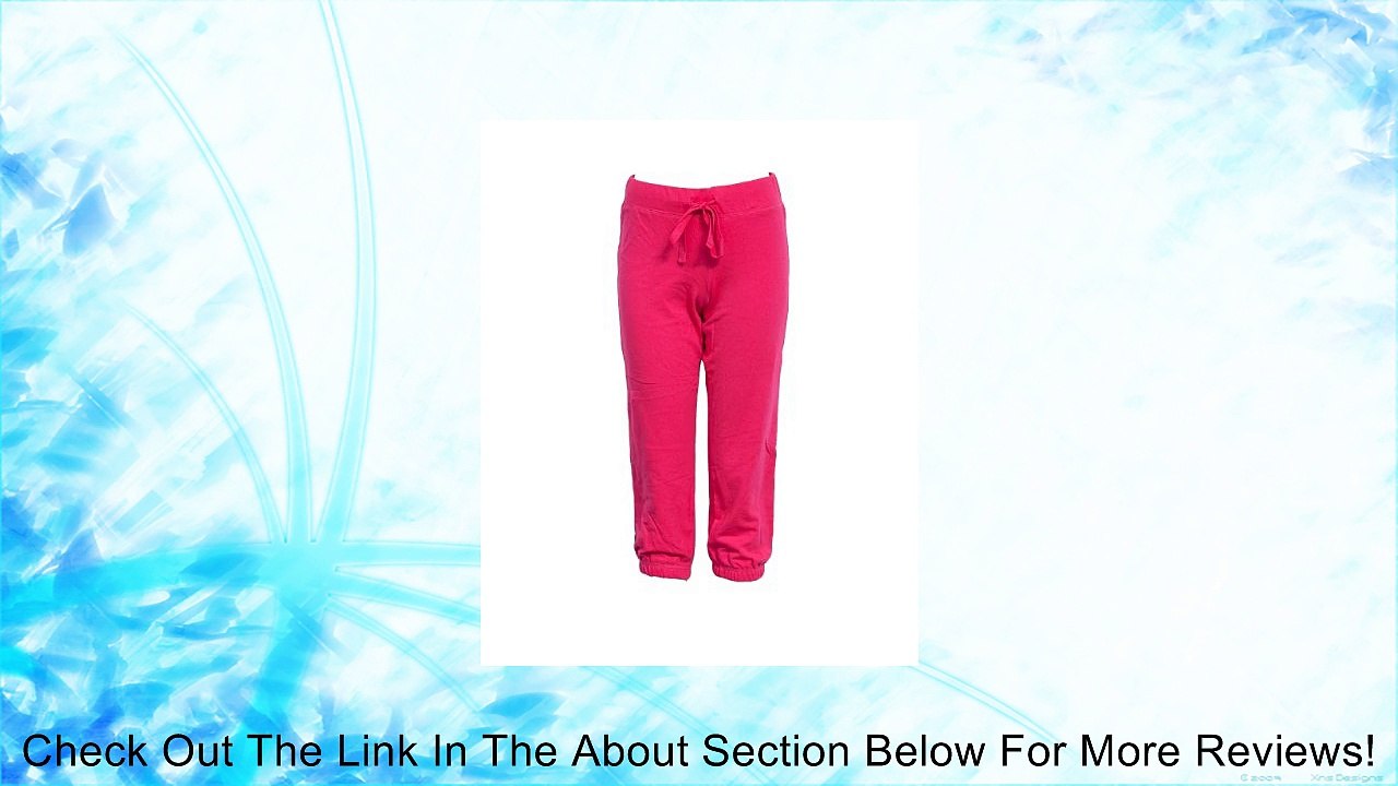 Turquoise Ladies Elastic Drawstring Waist Crop Pants Review