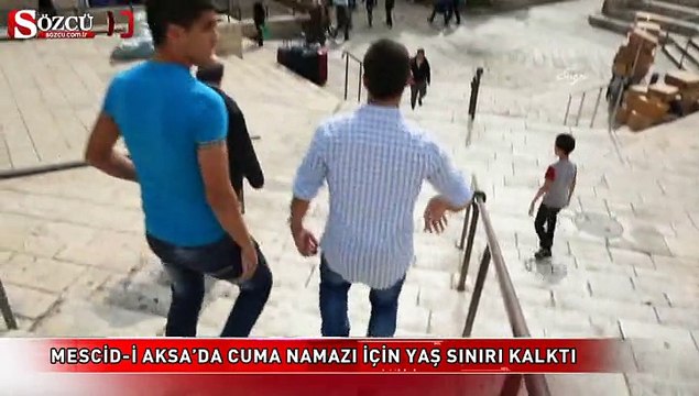 Mescid-i Aksa’da Cuma namazında yaş sınırı kalktı
