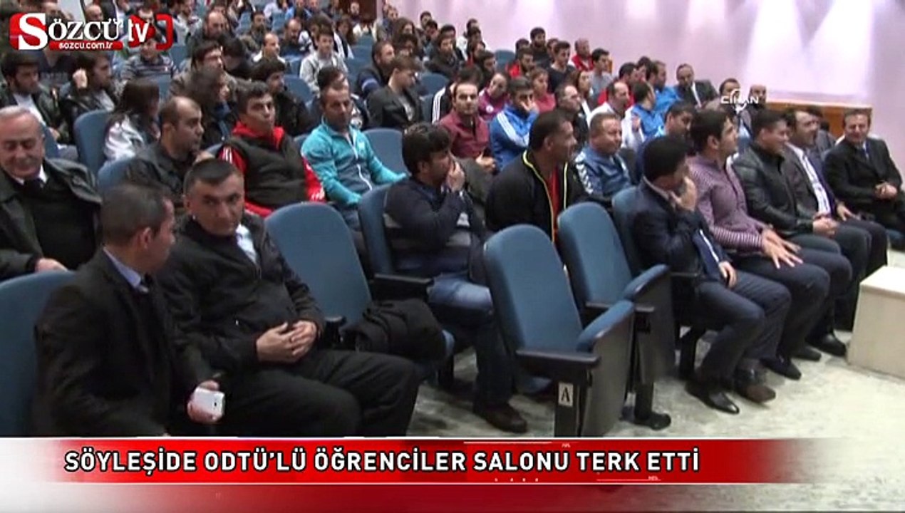Söyleşide ODTÜ’lü öğrenciler salonu terk etti