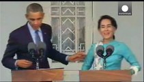 أوباما يدعو ميانمار إلى مزيد الاصلاحات