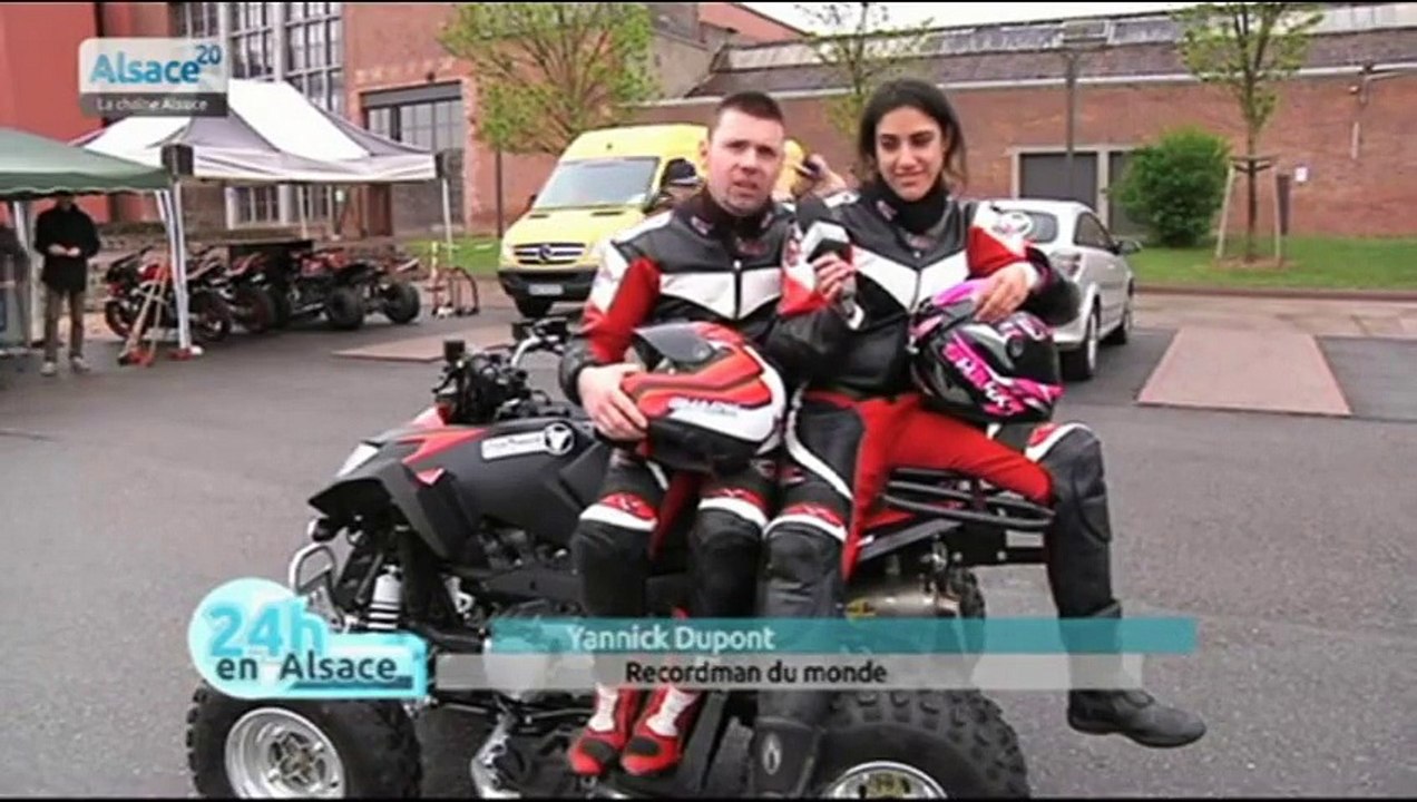 Record du monde Quad sur 2 roues