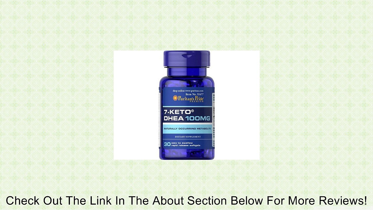 Puritan's Pride 7-Keto DHEA 100mg, 30 Softgels Review