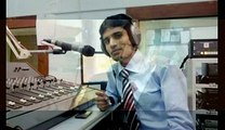 Haroon ur Rasheed with RJ M Jabir on Allama Iqbal Day at Radio Pakistan