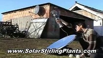 Solar Stirling Plant, See Proof Of Solar Stirling Free Energy Generator