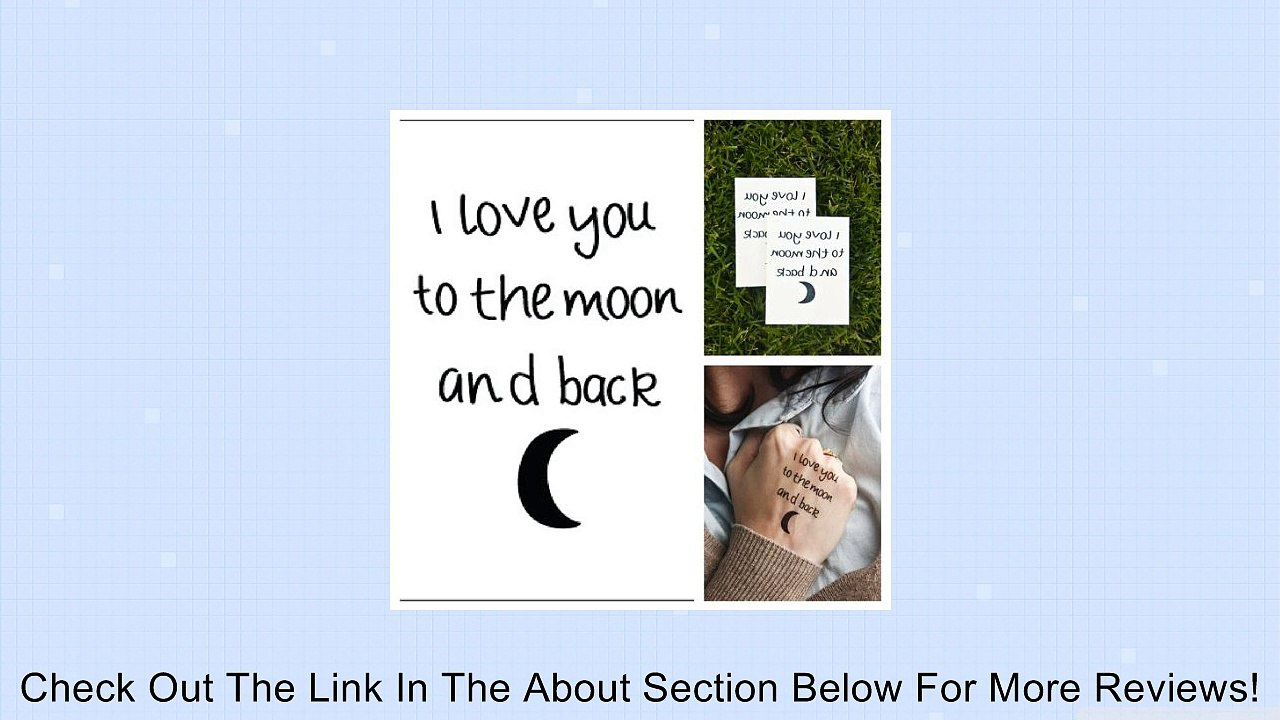 Moon - temporary tattoo (Set of 2) Review