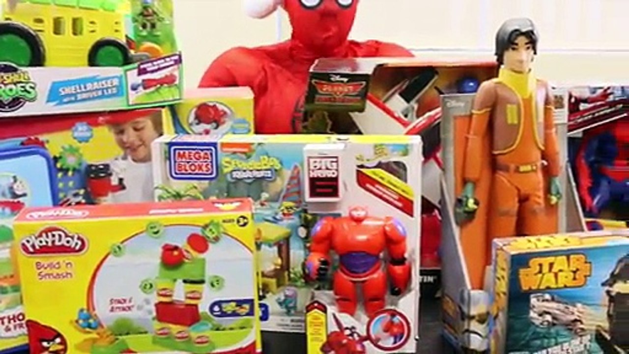 TOP 10 TOYS for Boys Christmas 2014 Spiderman TMNT Play Doh Star Wars Big Hero 6