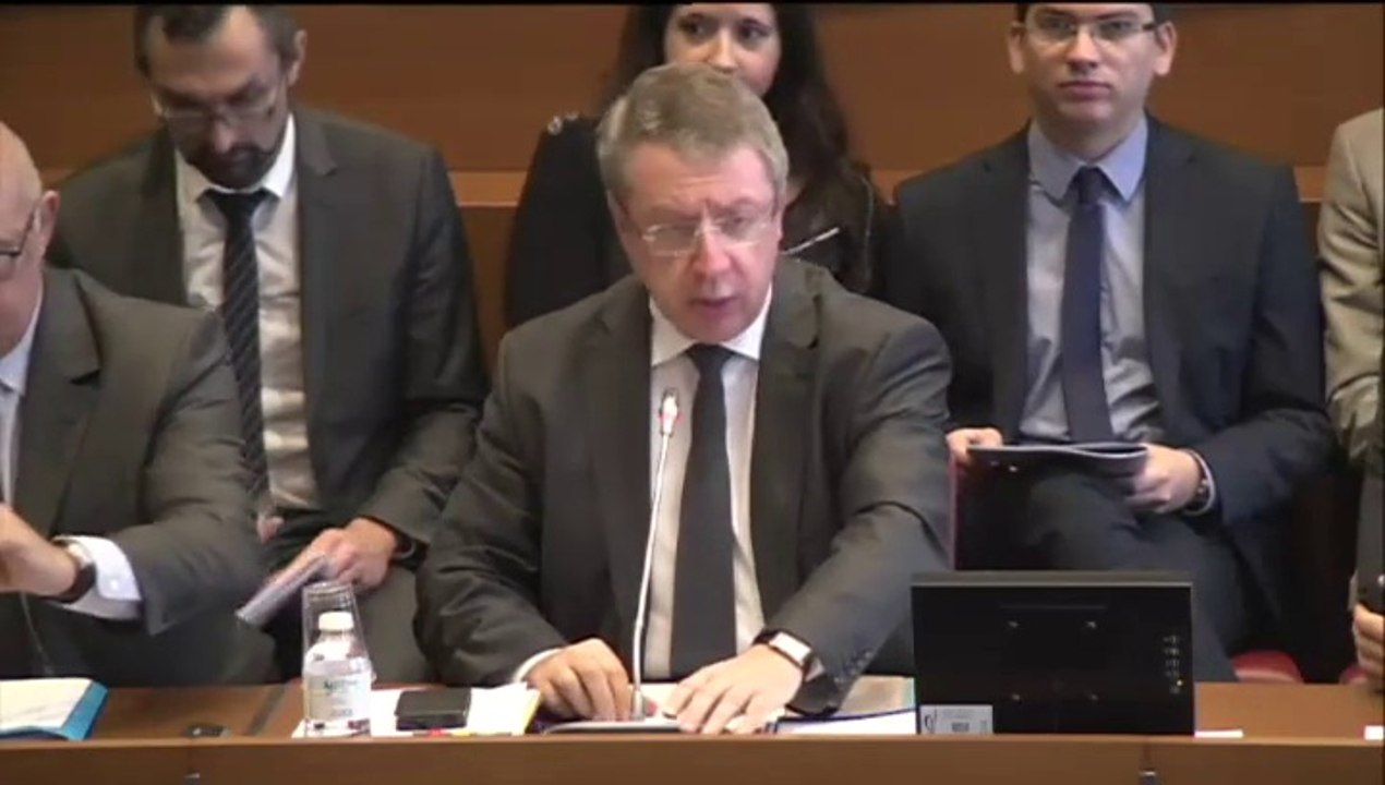 Commission des finances avec Michel Sapin et Christian Eckert, 12 novembre 2014