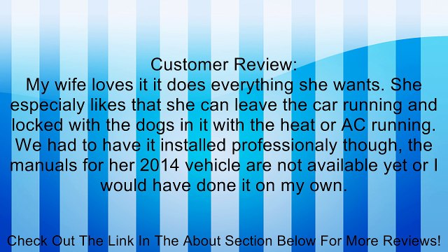 Viper 4105V 1-Way Remote Start System Review