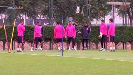 Barcelona have last training session for week