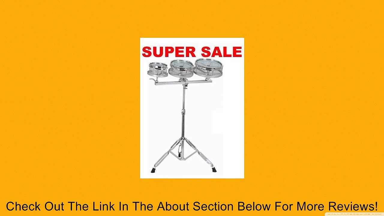 Ktone New 6" 8" 10" Roto Toms Drum Set /W Double Braced Stand Review