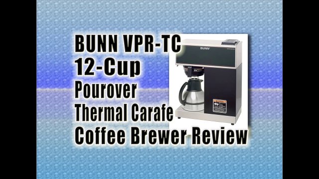 BUNN VPR-TC 12-Cup Pourover Thermal Carafe Coffee Brewer : Best Coffee Brewer Machine Reviews