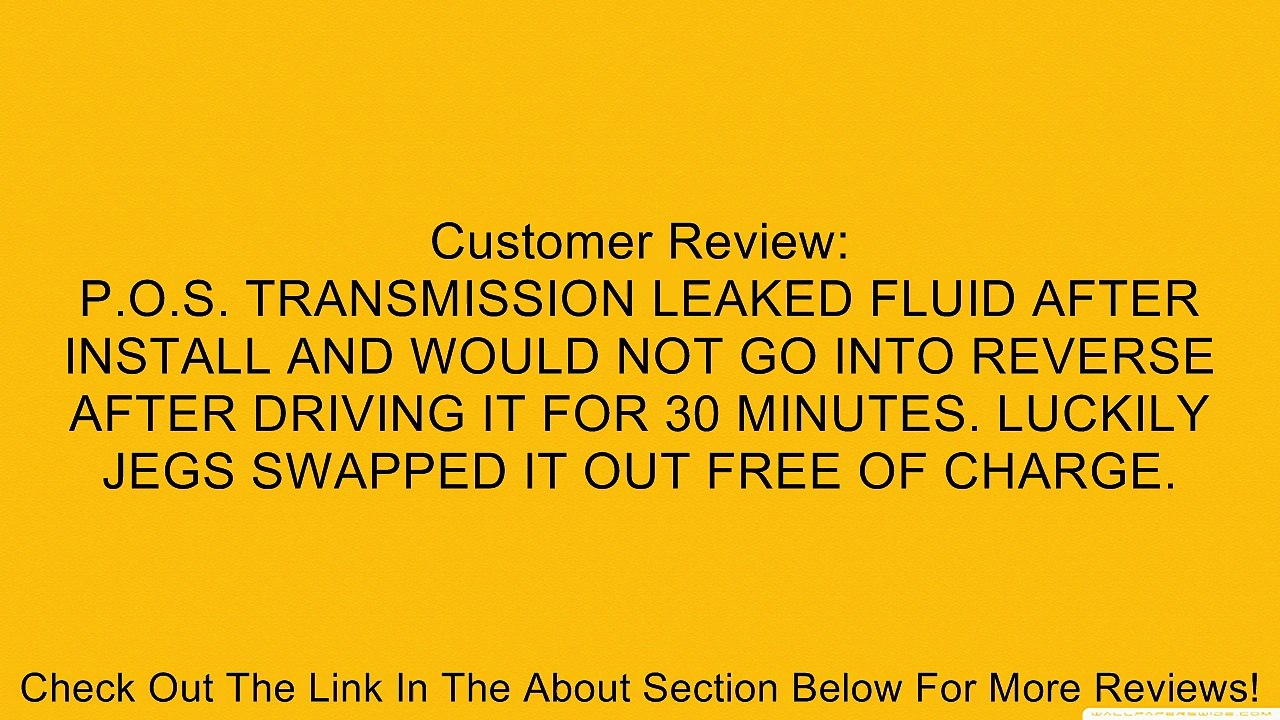 JEGS Performance Products 60306 TH200-4R Performance Transmission Review