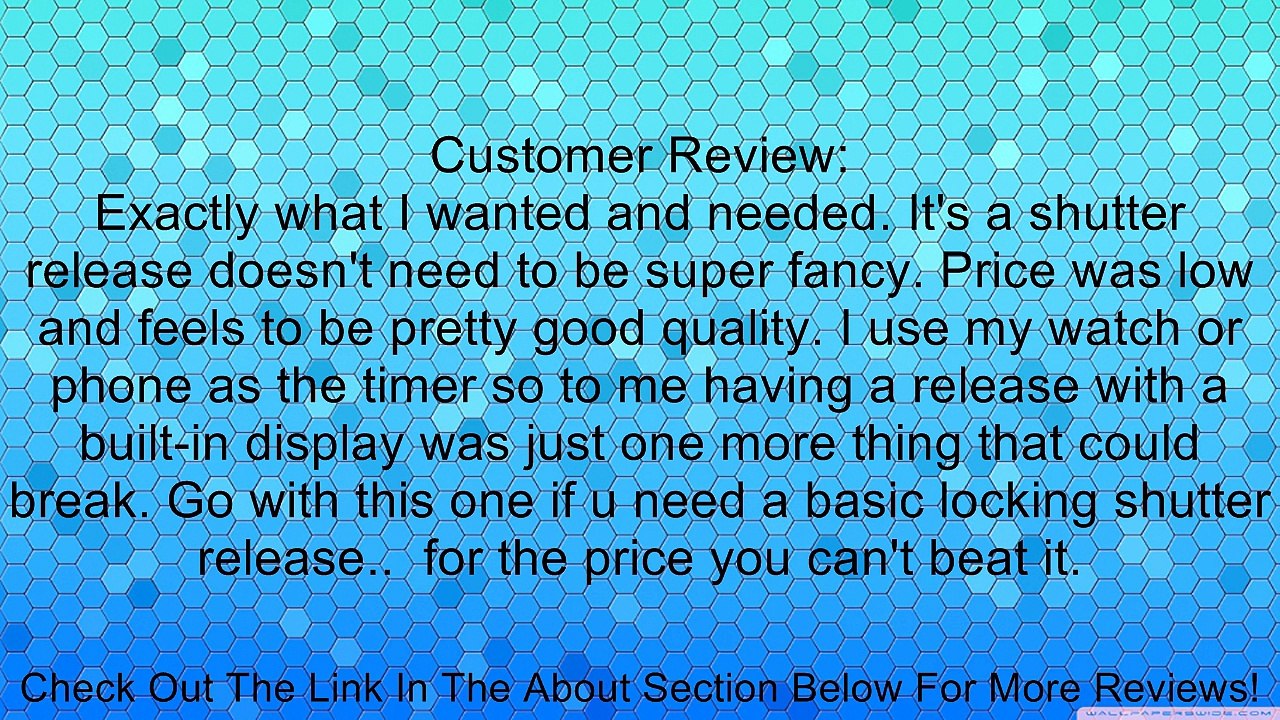 Shutter Release Remote Switch Cable For Nikon D600 D7100 D7000 D5200 D5100 D5000 D3200 D3100 D90 As MC-DC2 Review