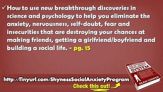 Shyness And Social Anxiety System PDF - Shyness And Social Anxiety System PDF Download