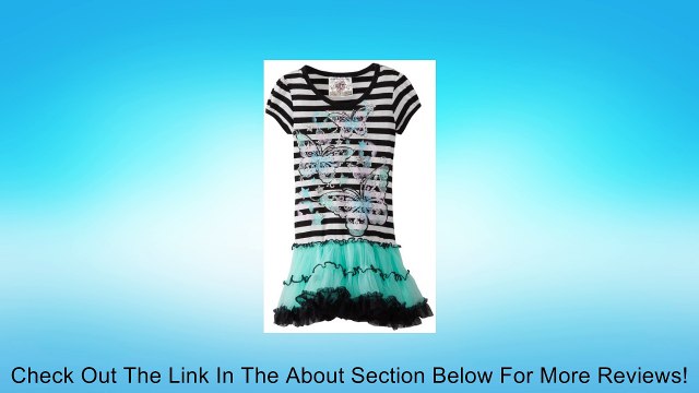 Beautees Little Girls' Striped Top Tutu, Gum Drop, 6X Review