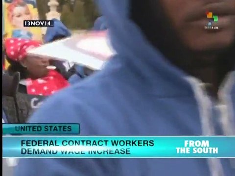 US federal employees strike to demand increase to federal minimum wage