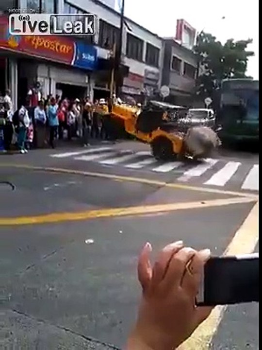 Unusual street performance