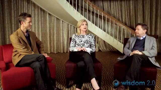 Backstage Arianna Huffington and Eckhart Tolle (russian translation)