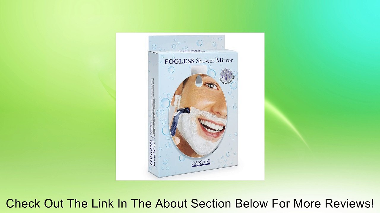 Fogless Shower Mirror - HIGHEST RATED! - Includes Razor Hook - Modern - Anti-Fog Nanotechnology - Exclusive To Amazon