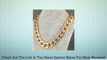 Newest Chunky Shiny Cut Necklace Light Gold Plated Fashion Curb Chain Punk Style Review