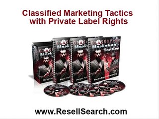Classified Marketing Tactics with Private Label Rights