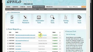 Affilorama 2010 Premium Edition - Backlink Checker Tool