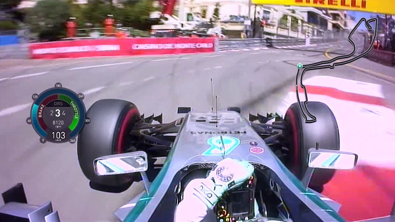 F1 2014 Monaco Rosberg Pole Lap