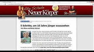 Old School New Body Scam - 5 Schritte, um 10 Jahre jünger auszusehen