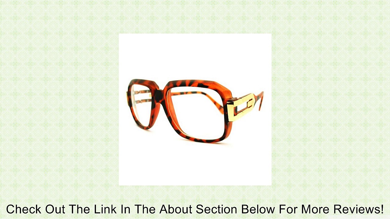 New Oversized Rectangular Hip Hop Nerdy Clear Lens Glasses with Metal Horn Rim Review