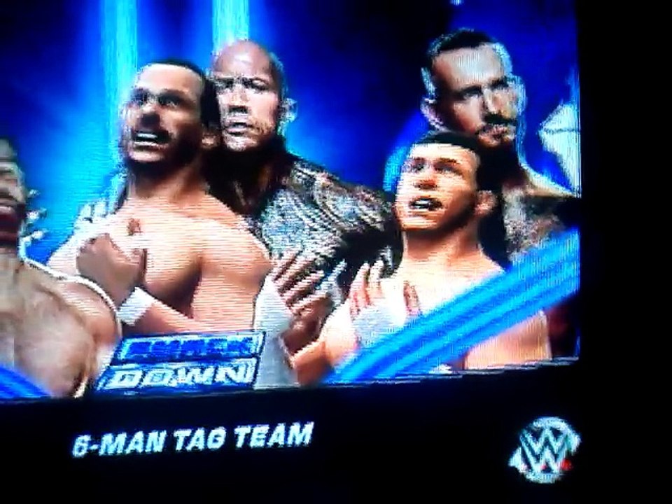FWI Smackdown, 14/11/14. Jeff Hardy, Sabu & Sami Zayn Vs The Rock, CM Punk & Matt Hardy,6 Man Tag Team Match