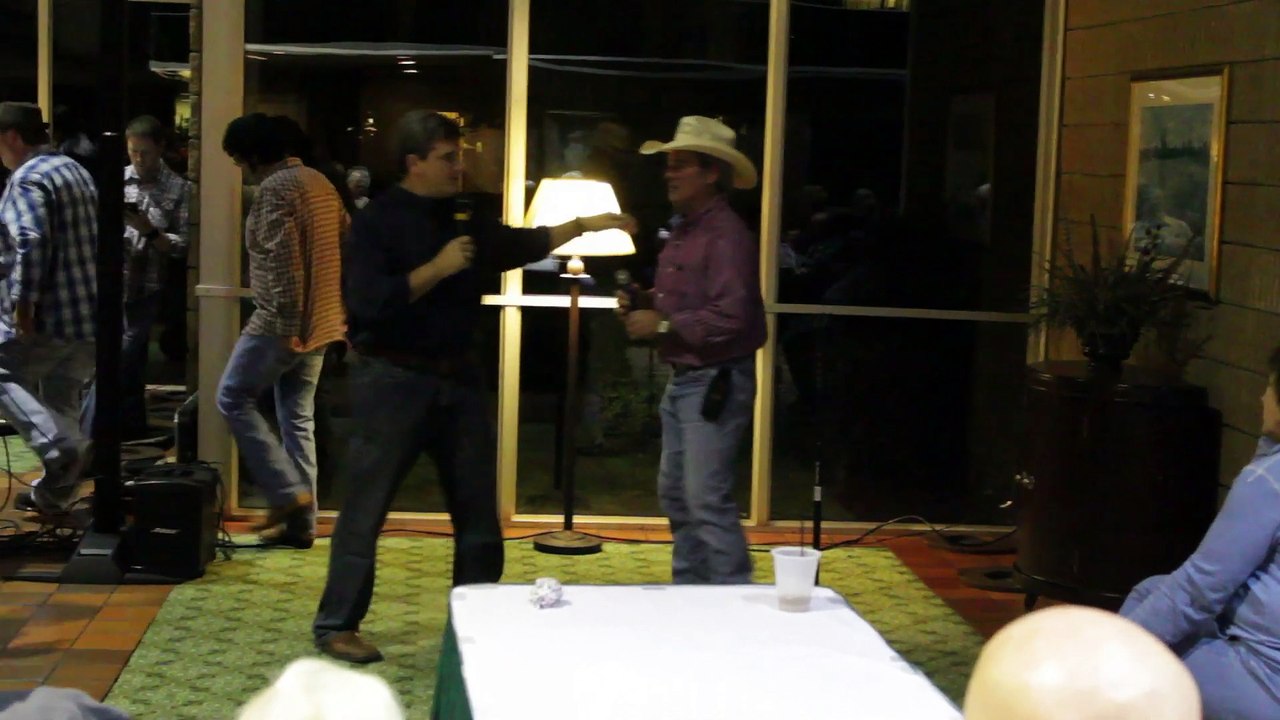 Mike Adams is about to give Tony Nance keys to a new car Sheffield Remembers 2014 video