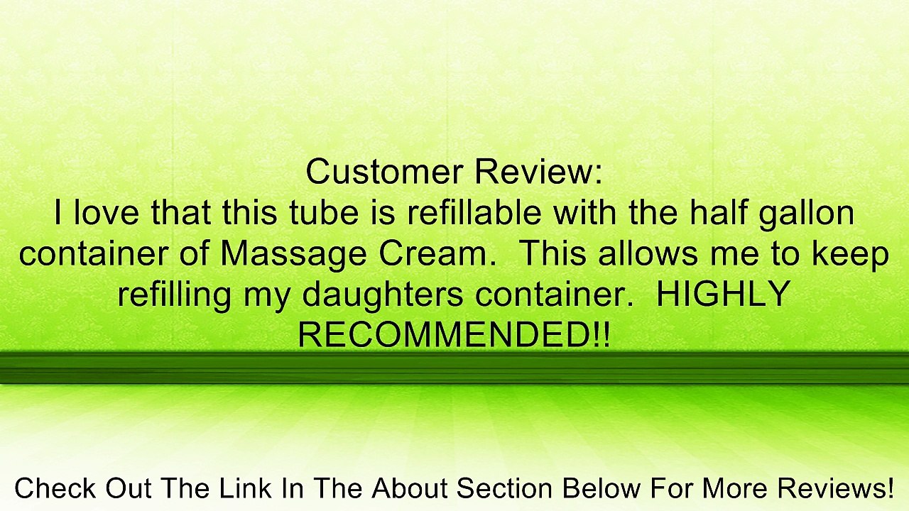 Sacred Earth Massage Cream-8oz Refillable Tube Review