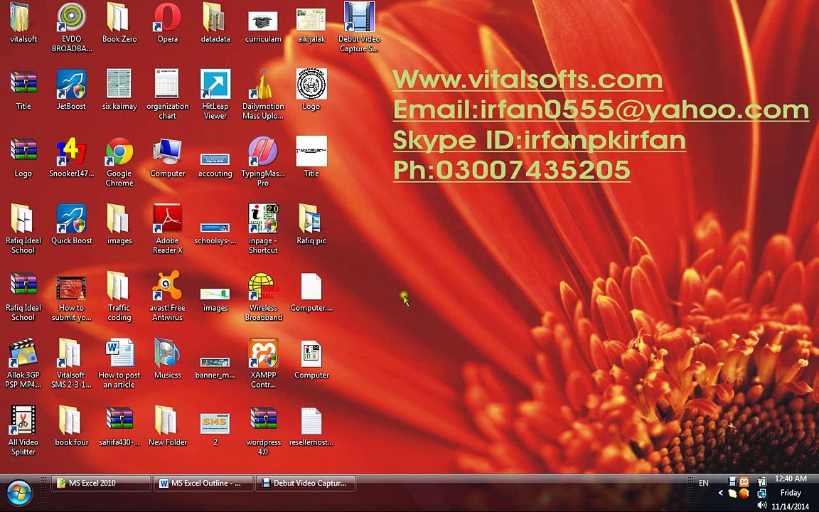 Introduction to MS Excel 2010 Tutorial in Urdu & Hindi Part 1