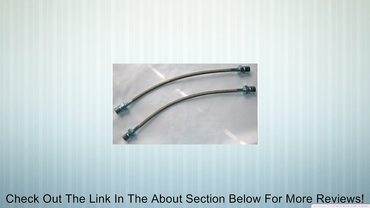11.5" Braided Stainless Steel Brake Line Swing Axle Review
