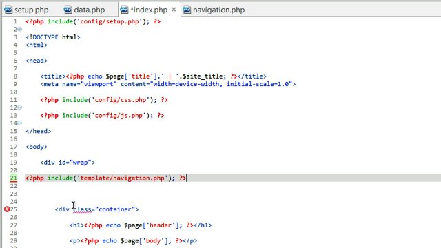 Developing a Dynamic Website 2014 - Part 12 - Creating a Template System with PHP - YouTube