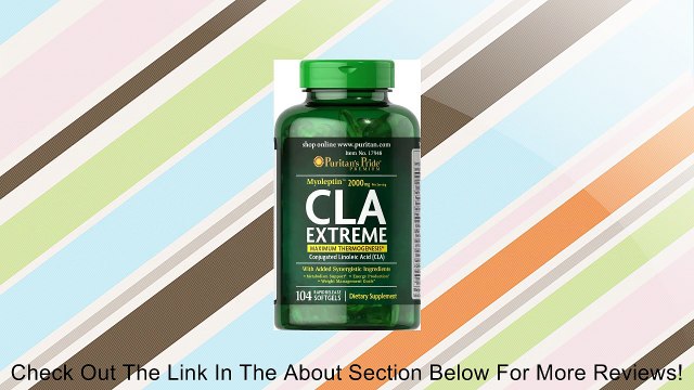 Puritan's Pride Myoleptin CLA Extreme-104 Softgels Review