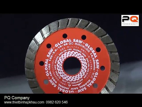 Đĩa cắt hợp kim, cắt bê tông, cắt gạch, cắt đá hoa cương, cắt các vật liệu xây dựng. Nhập khẩu từ Nhật Bản
