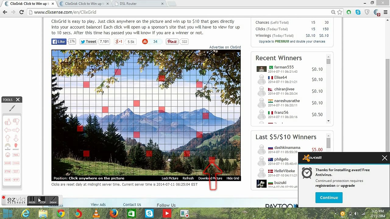 Win Easy $10.00 in Clixgrid for Free