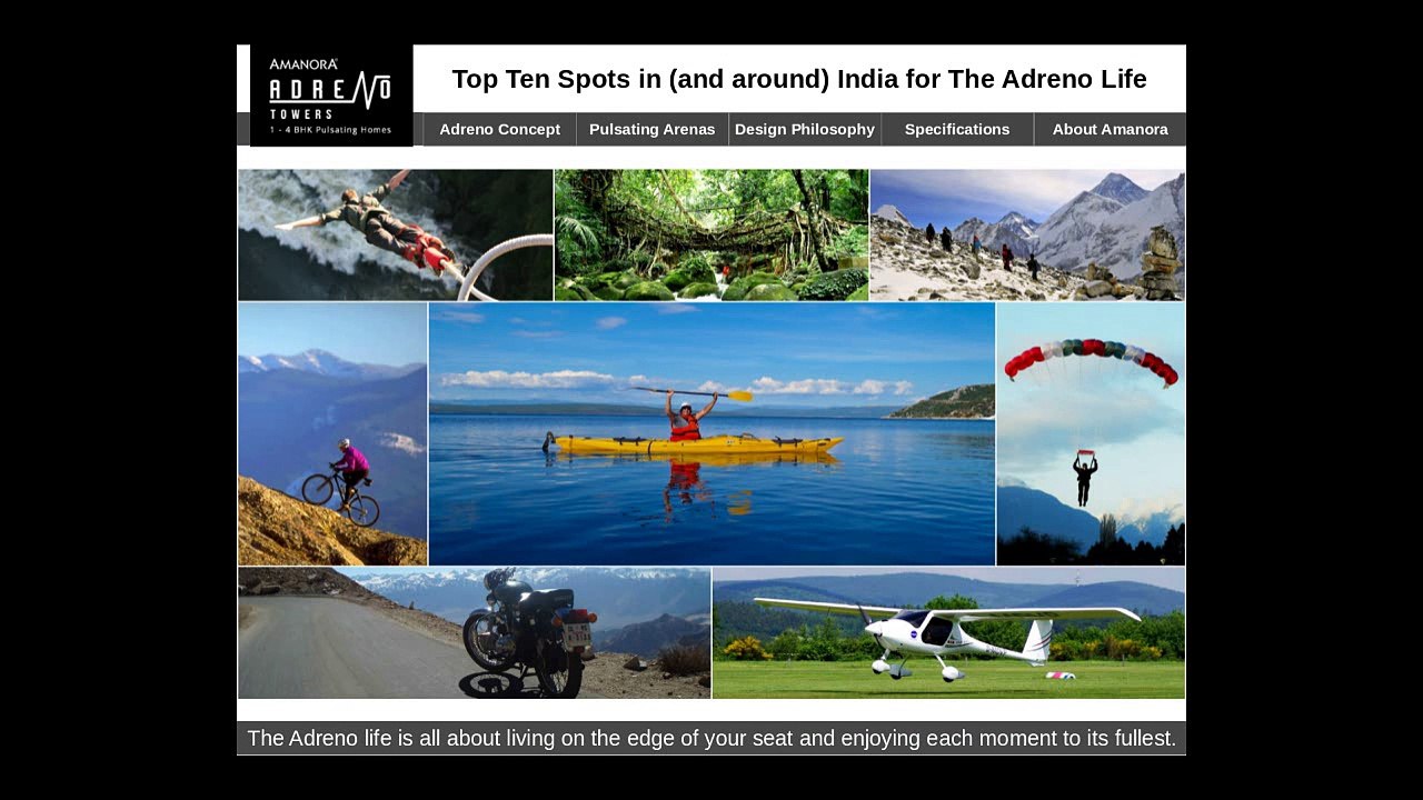 Top Ten Spots in (and around) India for The Adreno Life