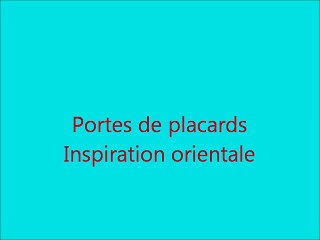 Habillage de portes de placards
