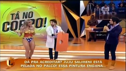 Déguisement Body Painting en Wonder Woman pour Halloween