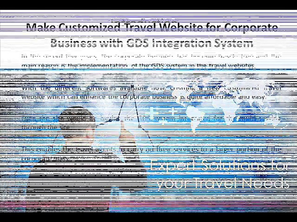 Customized Travel Portal Portal, Travel Website for Corporate Business