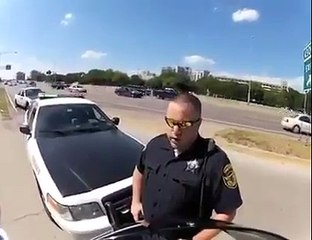 Cops screws over guy on a motorcycle