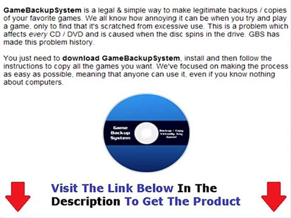 Game Backup System Review & Bonus WATCH FIRST Bonus + Discount