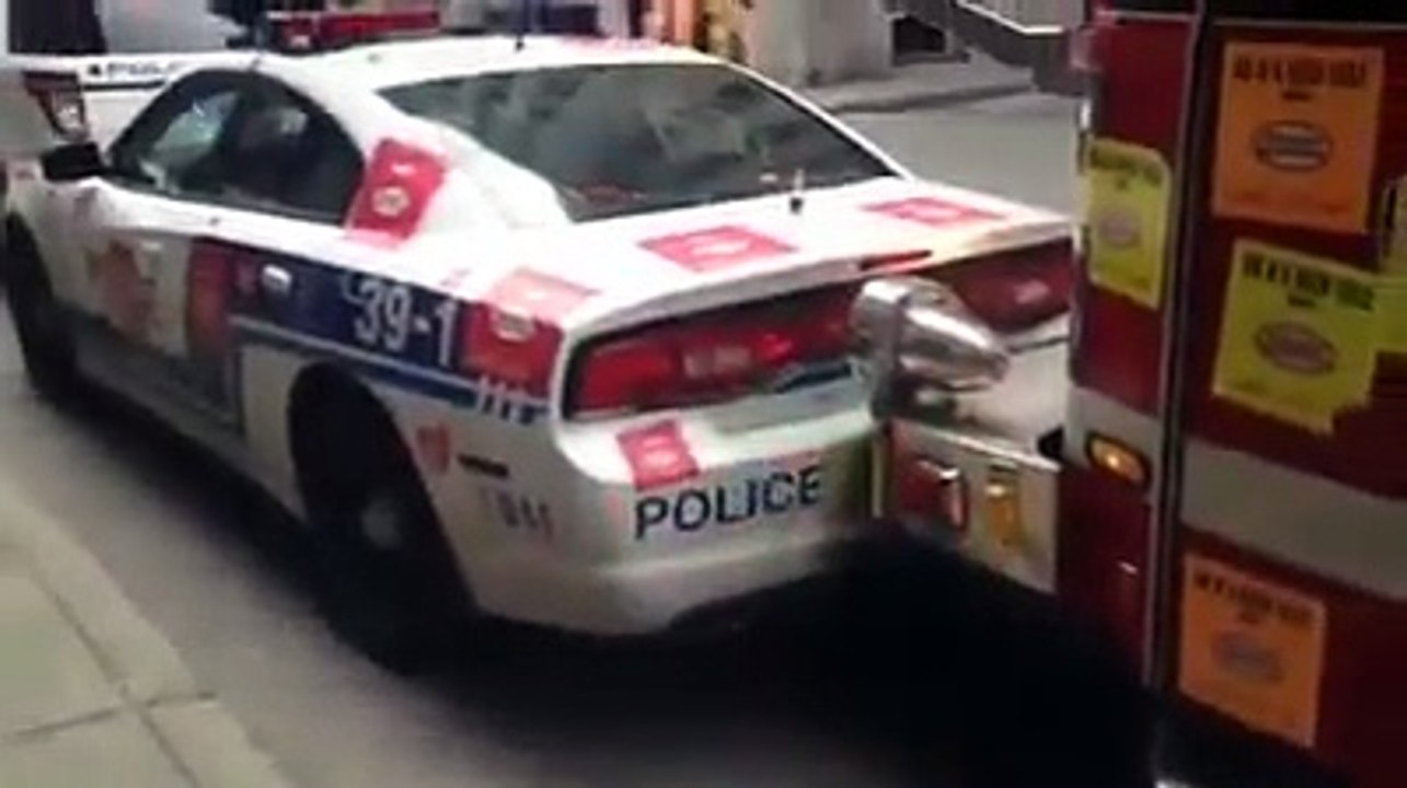 Fire Truck Makes Room In Traffic