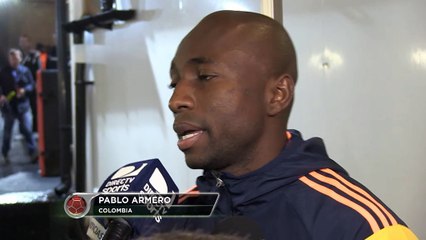 Amistosos - Teo Gutiérrez y Armero festejan el triunfo de Colombia