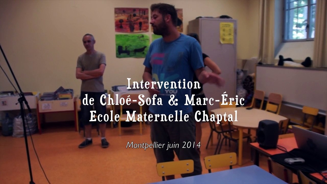 Chloé et Marc-Eric à l'école Maternelle Chaptal - Montpellier